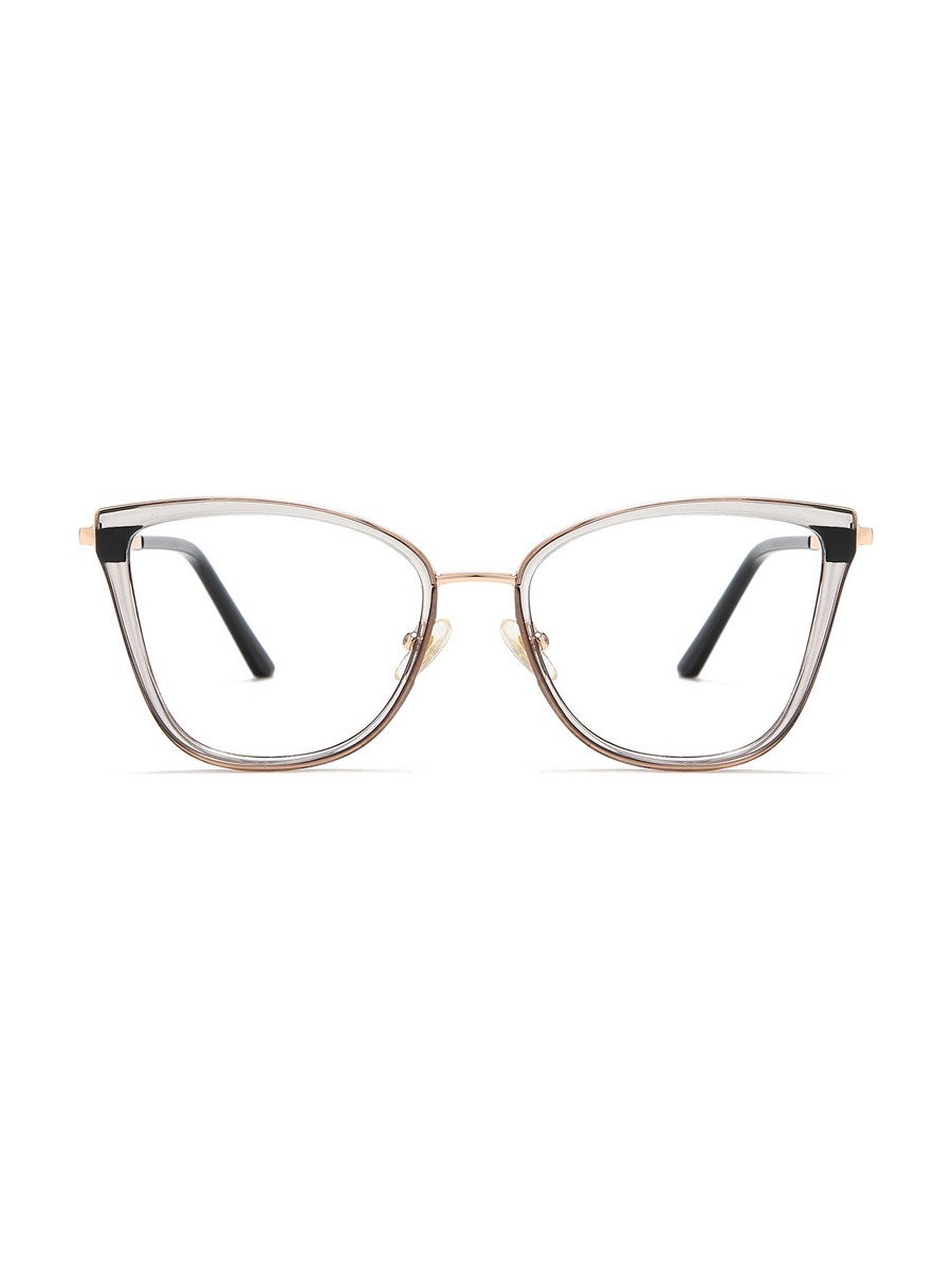 Eupraxia Glasses Cat-eye Eyeglasses - Clear/Grey
