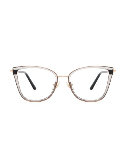 Eupraxia Glasses Cat-eye Eyeglasses - Clear/Grey