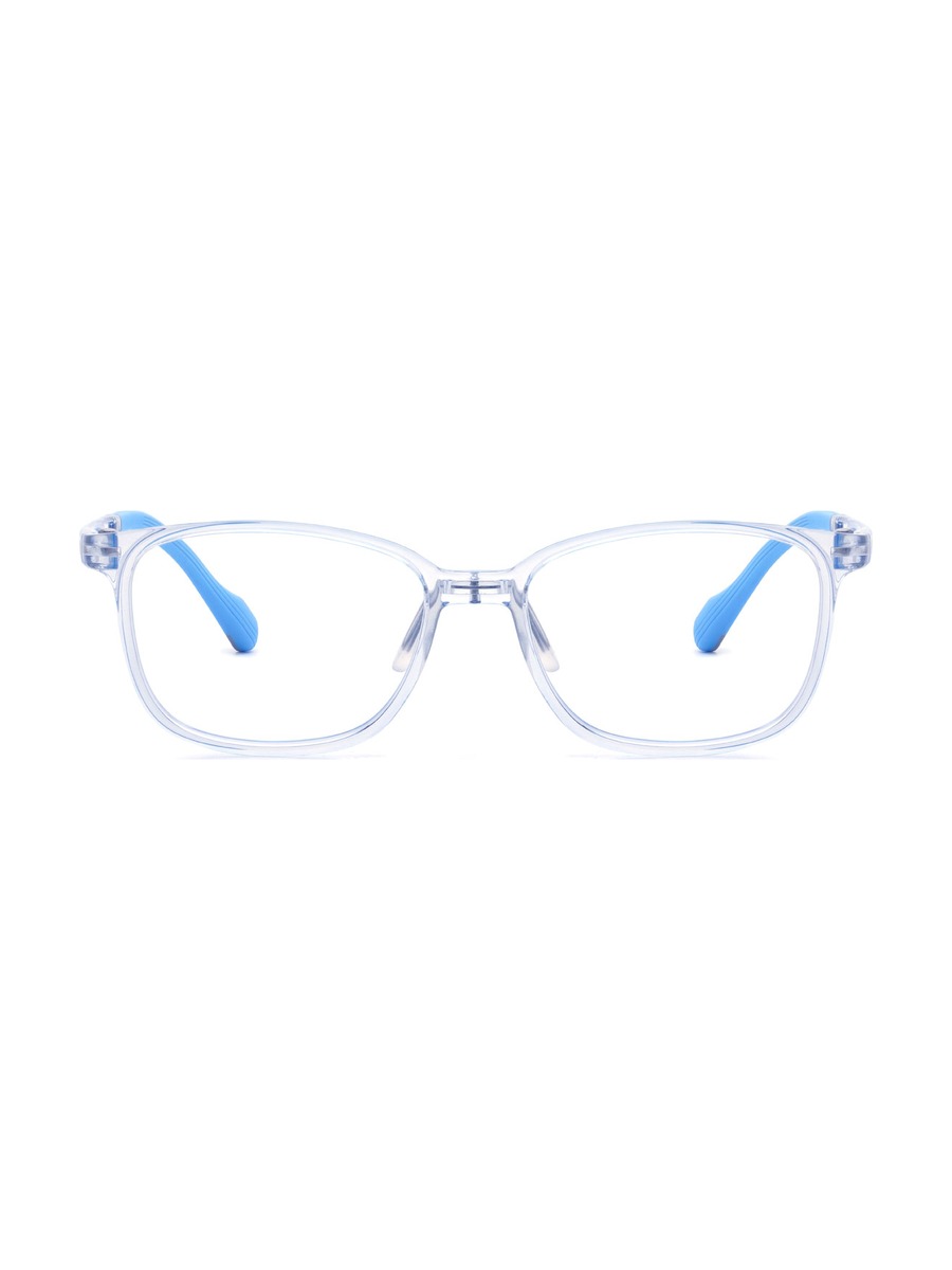Fareed (Age 7-9) Glasses Rectangle Eyeglasses - Light-Blue