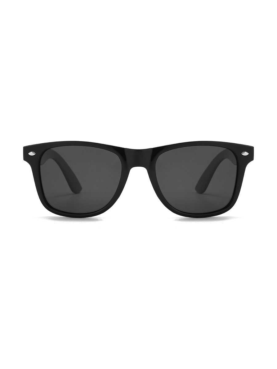 Fernando Glasses Rectangle Sunglasses - Black/Grey