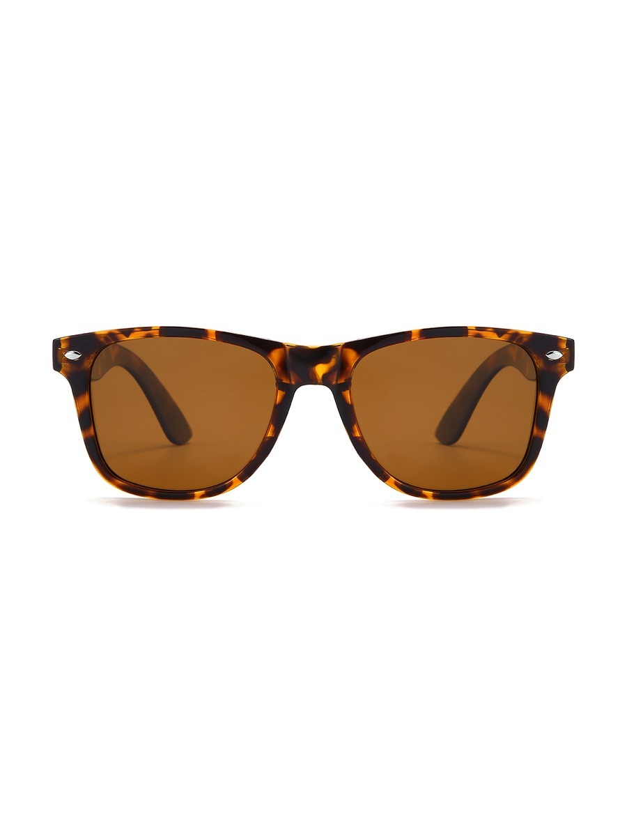Fernando Glasses Rectangle Sunglasses - Tortoiseshell/Brown