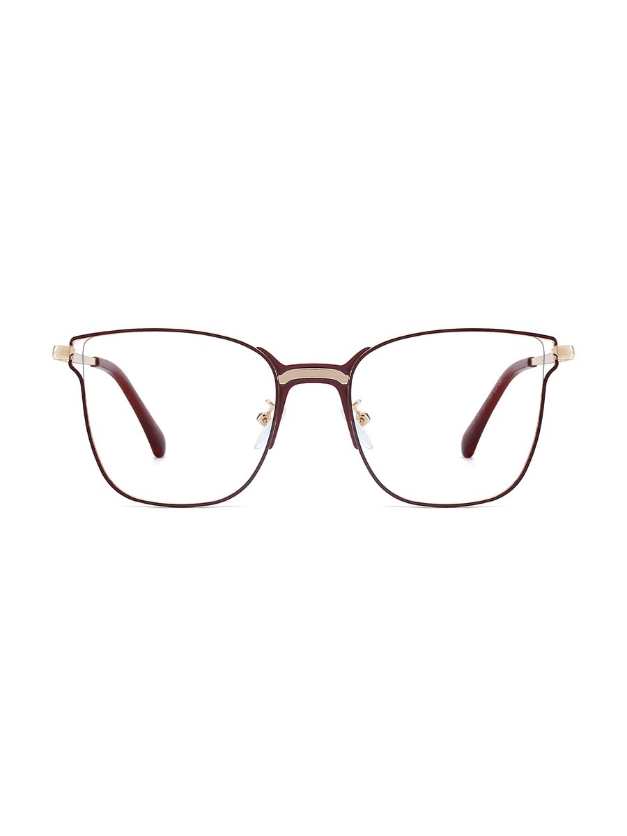 Frode Glasses Square Eyeglasses - Burgundy