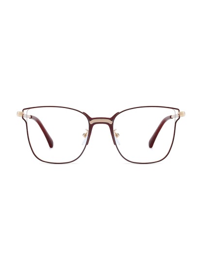 Frode Glasses Square Eyeglasses - Burgundy
