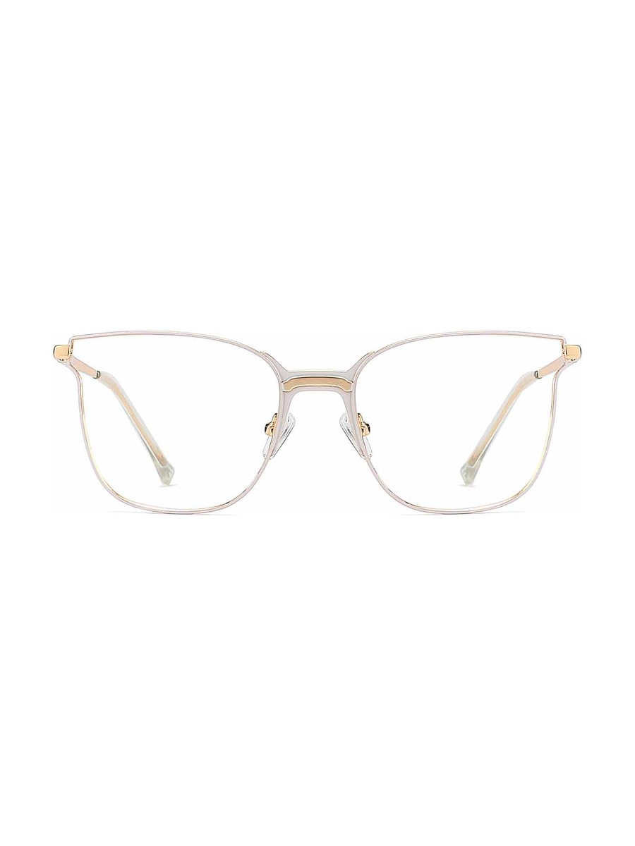 Frode Glasses Square Eyeglasses - White