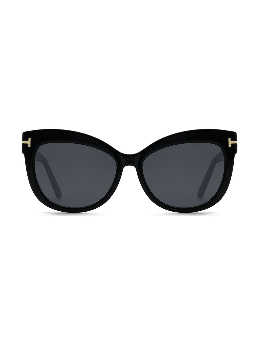 Georgie Glasses Cat-eye Sunglasses - Black/Grey