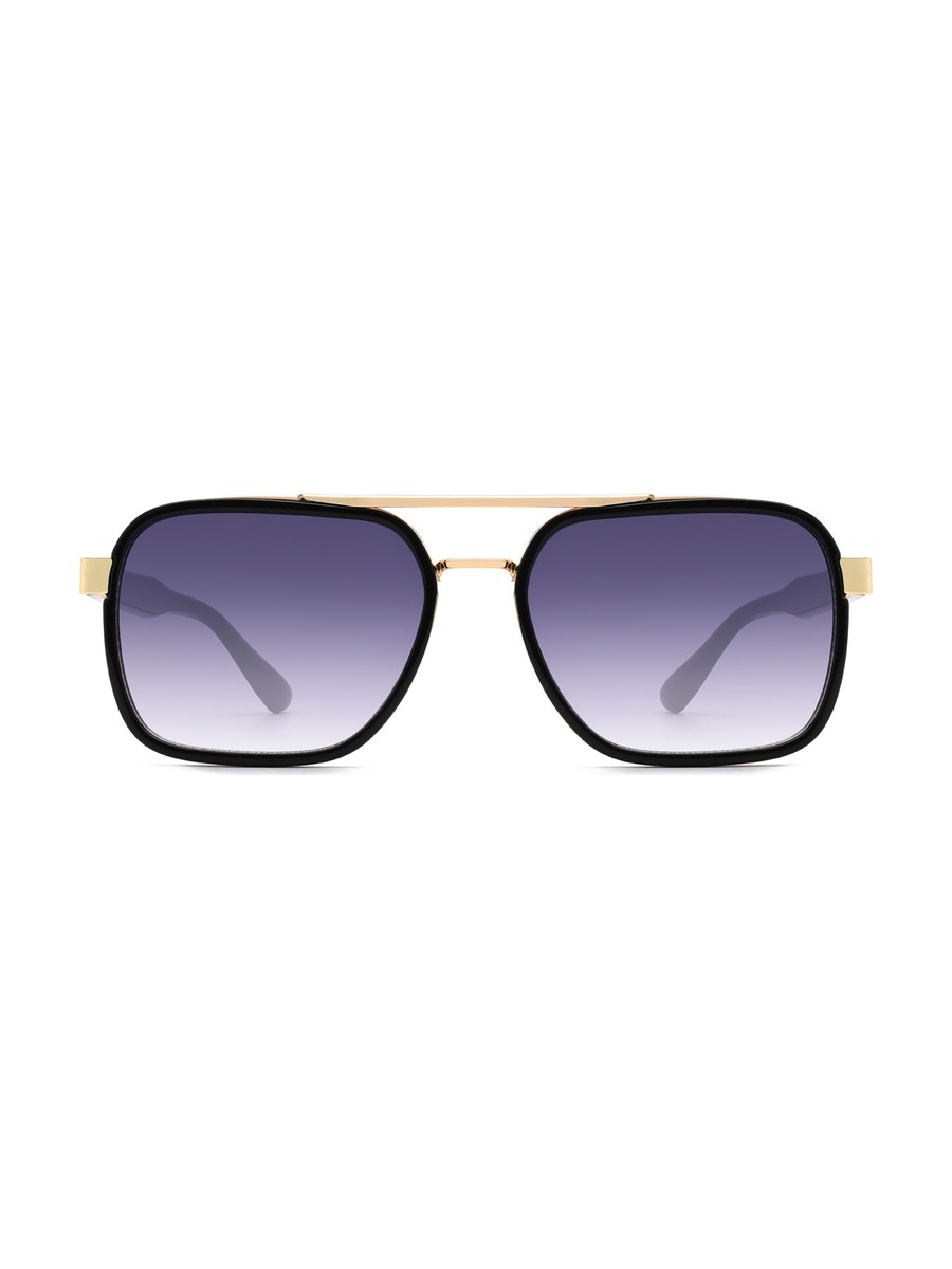 Gracey Glasses Aviator Sunglasses - Black/Gradual-Purple