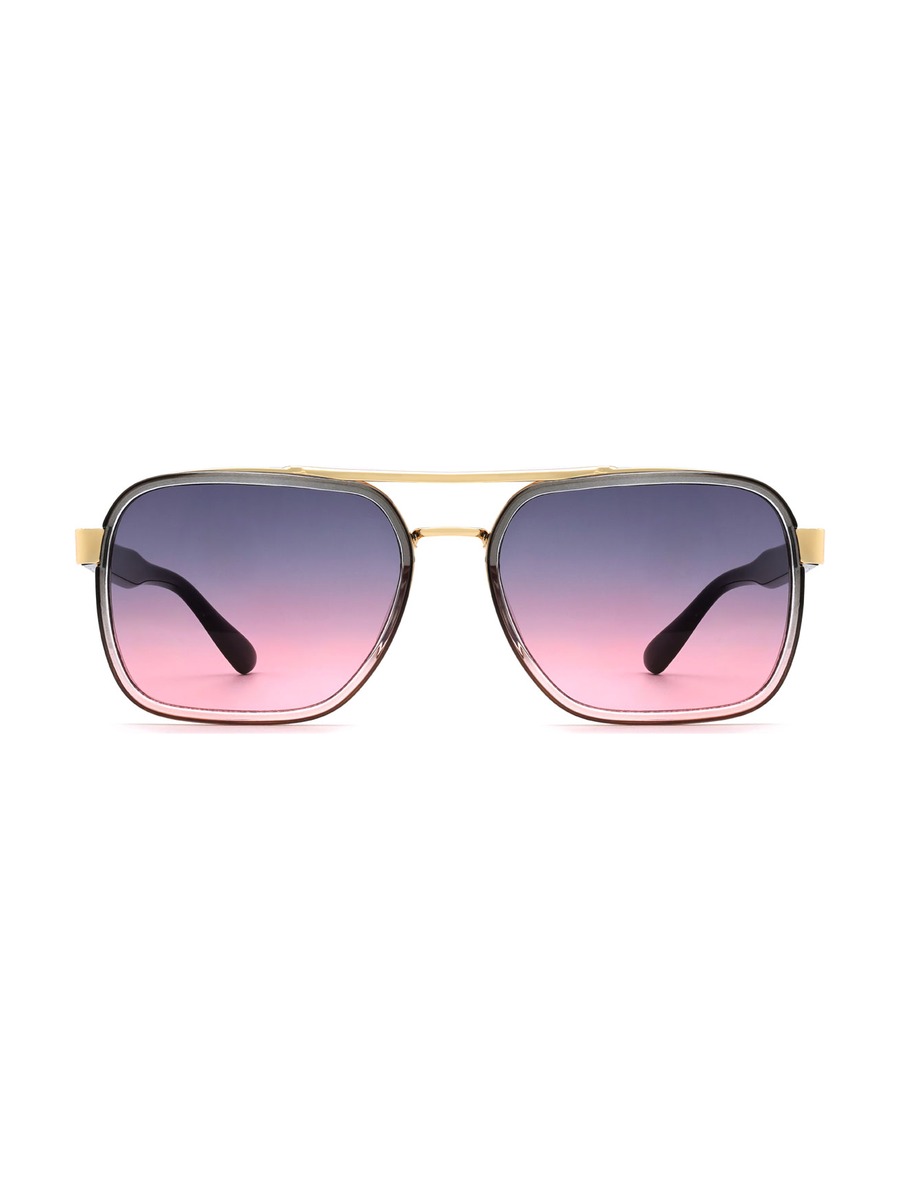 Gracey Glasses Aviator Sunglasses - Gold/Purple-Pink