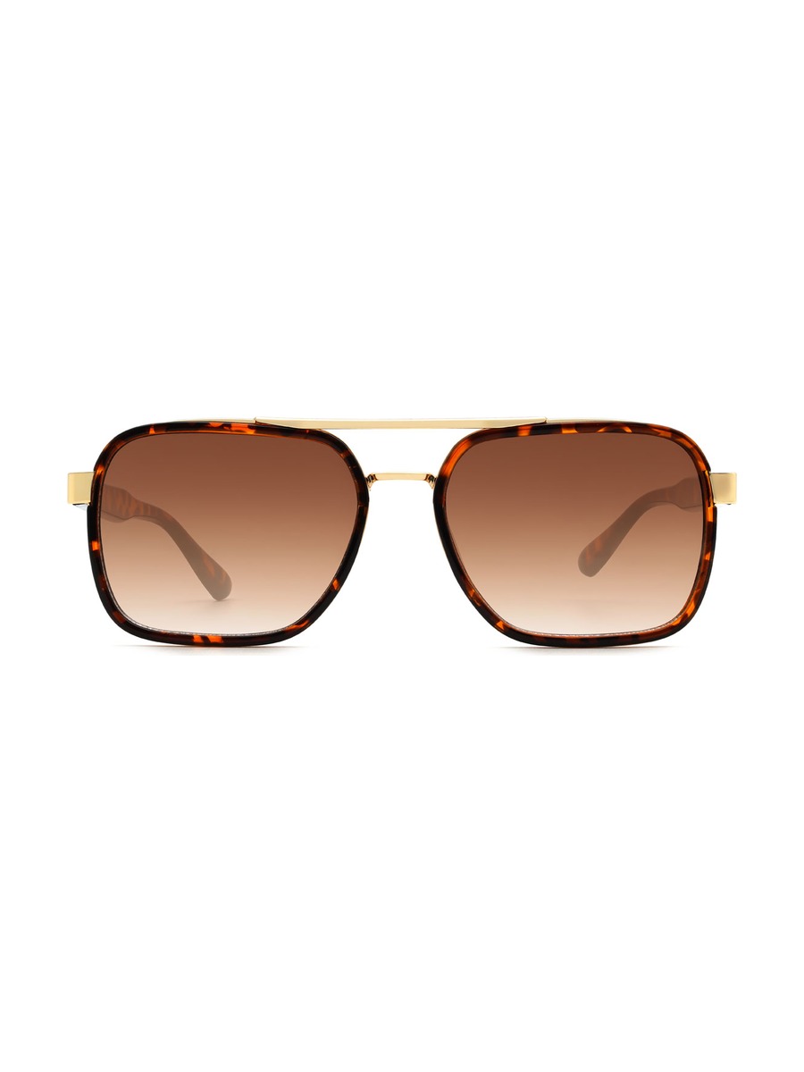 Gracey Glasses Aviator Sunglasses - Tortoiseshell/Gradual-Brown