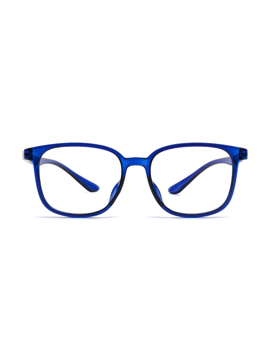 Hamzah (Age 7-9) Glasses Rectangle Eyeglasses - Blue