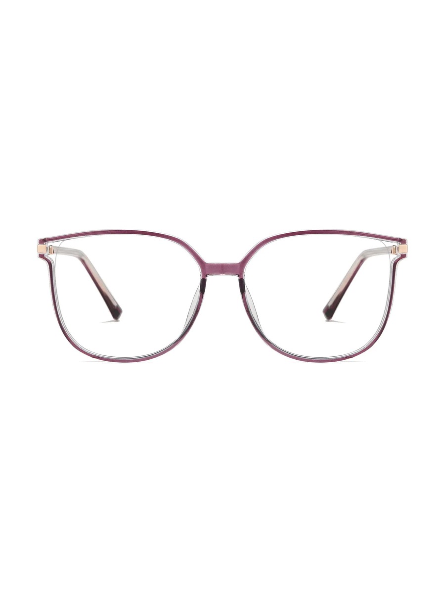 Harmony Glasses Rectangle Eyeglasses - Cassis-Purple