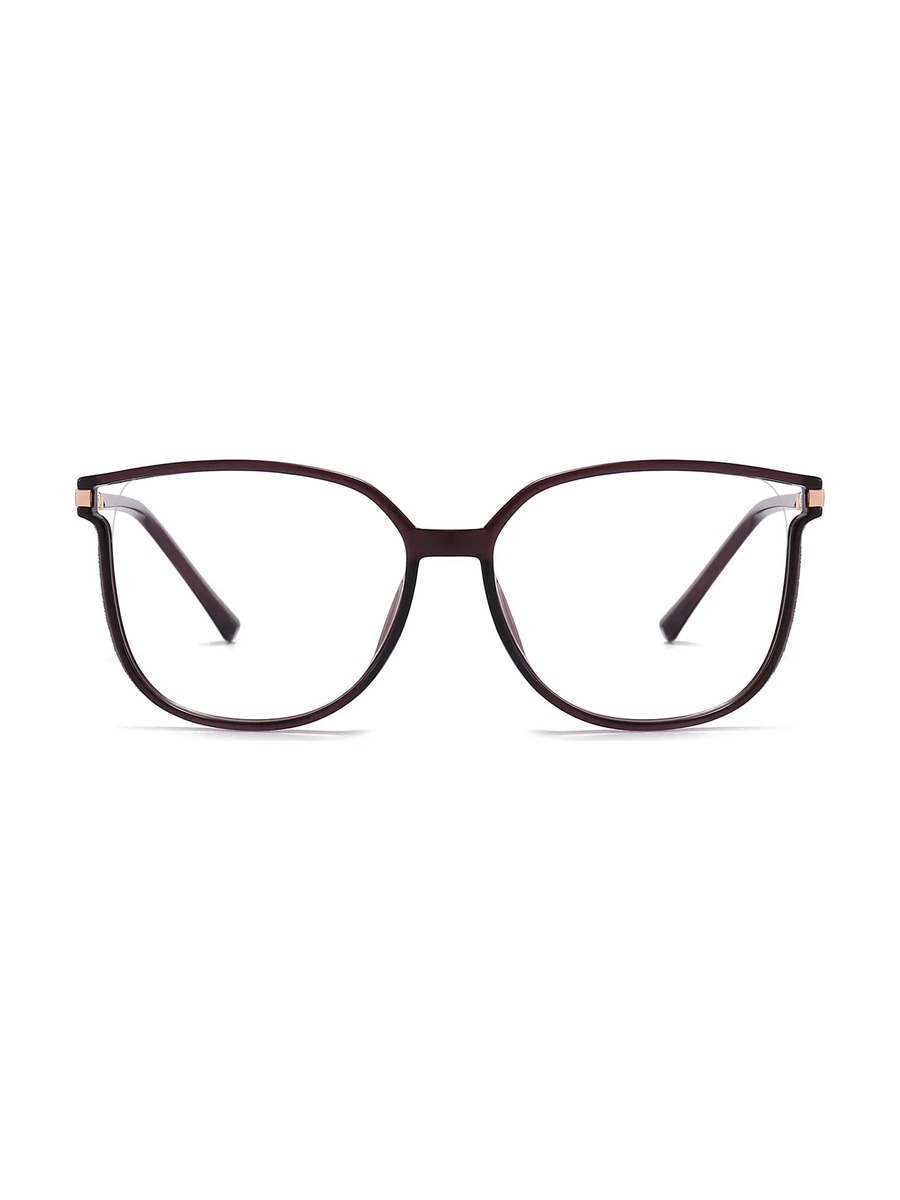 Harmony Glasses Rectangle Eyeglasses - Deep-Purple