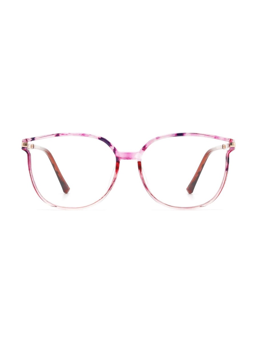 Harmony Glasses Rectangle Eyeglasses - Pink/Tortoiseshell