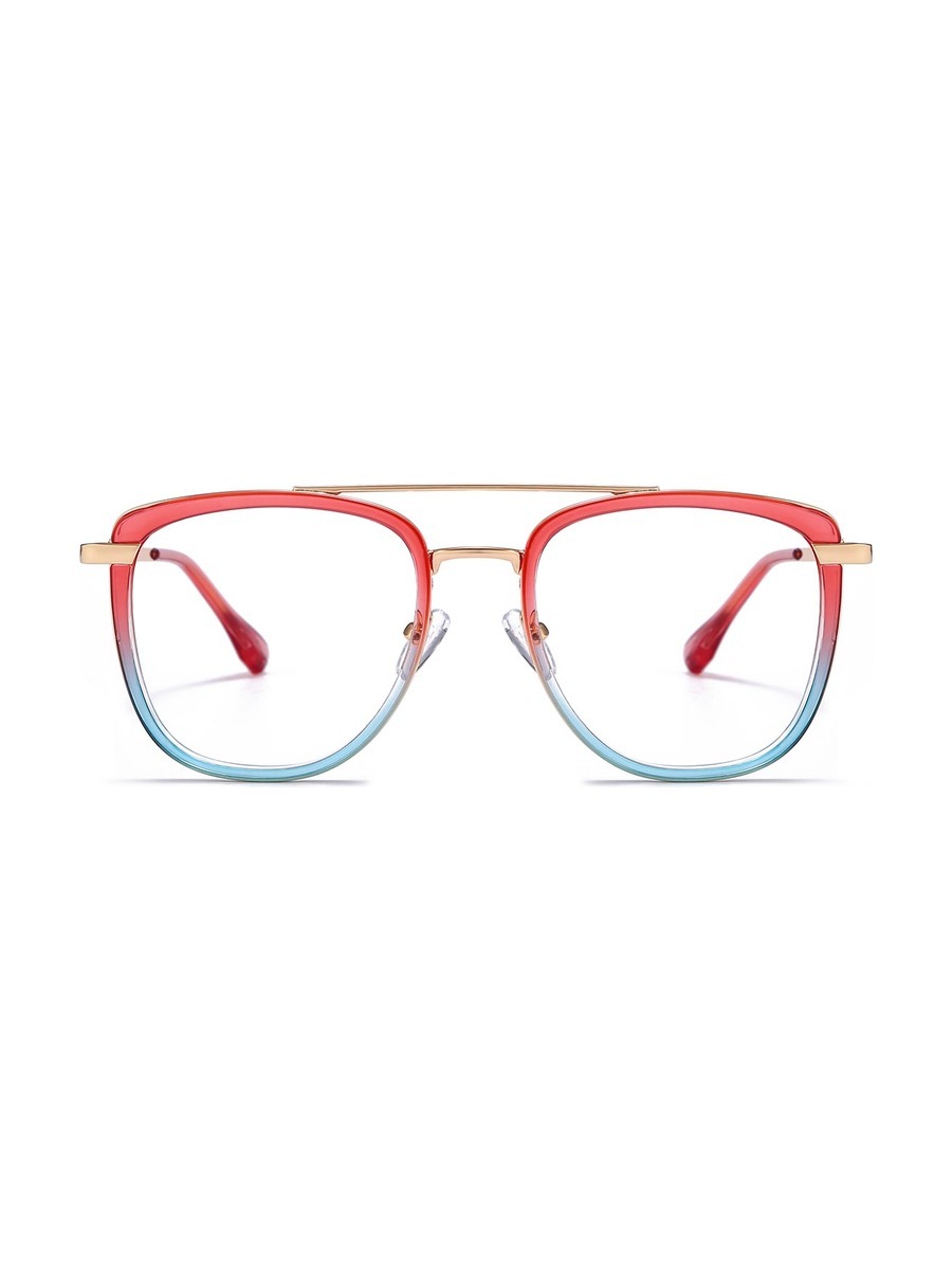 Jayce Glasses Aviator Eyeglasses - Red-Blue