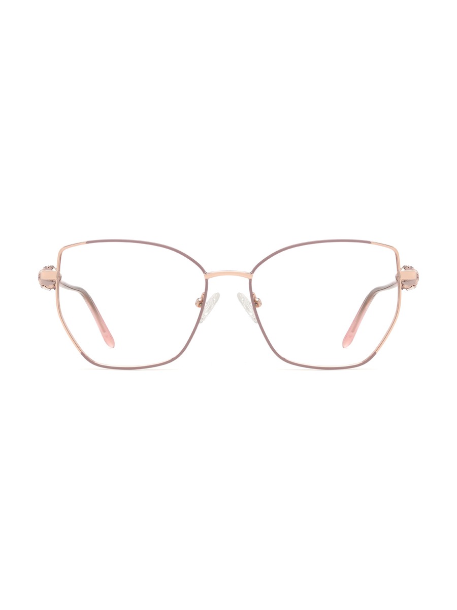 Jaylin Glasses Cat-eye Eyeglasses - Rose/Gold-Pink