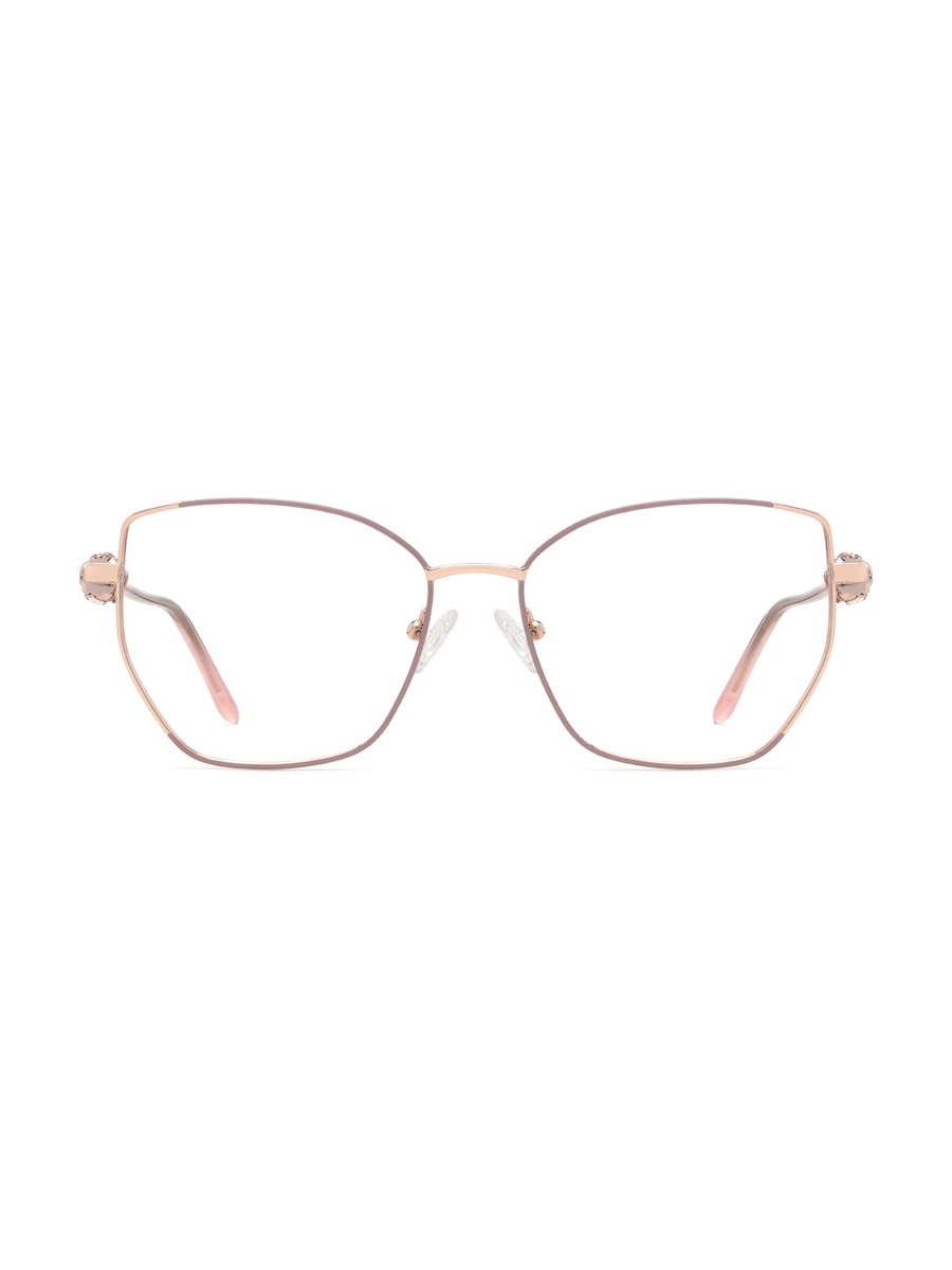 Jaylin Glasses Cat-eye Eyeglasses - Rose/Gold-Pink