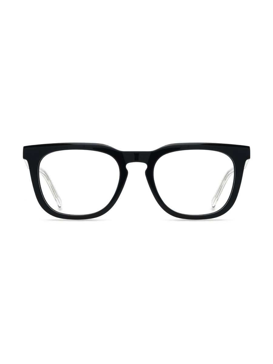 Karam Glasses Rectangle Eyeglasses - Black