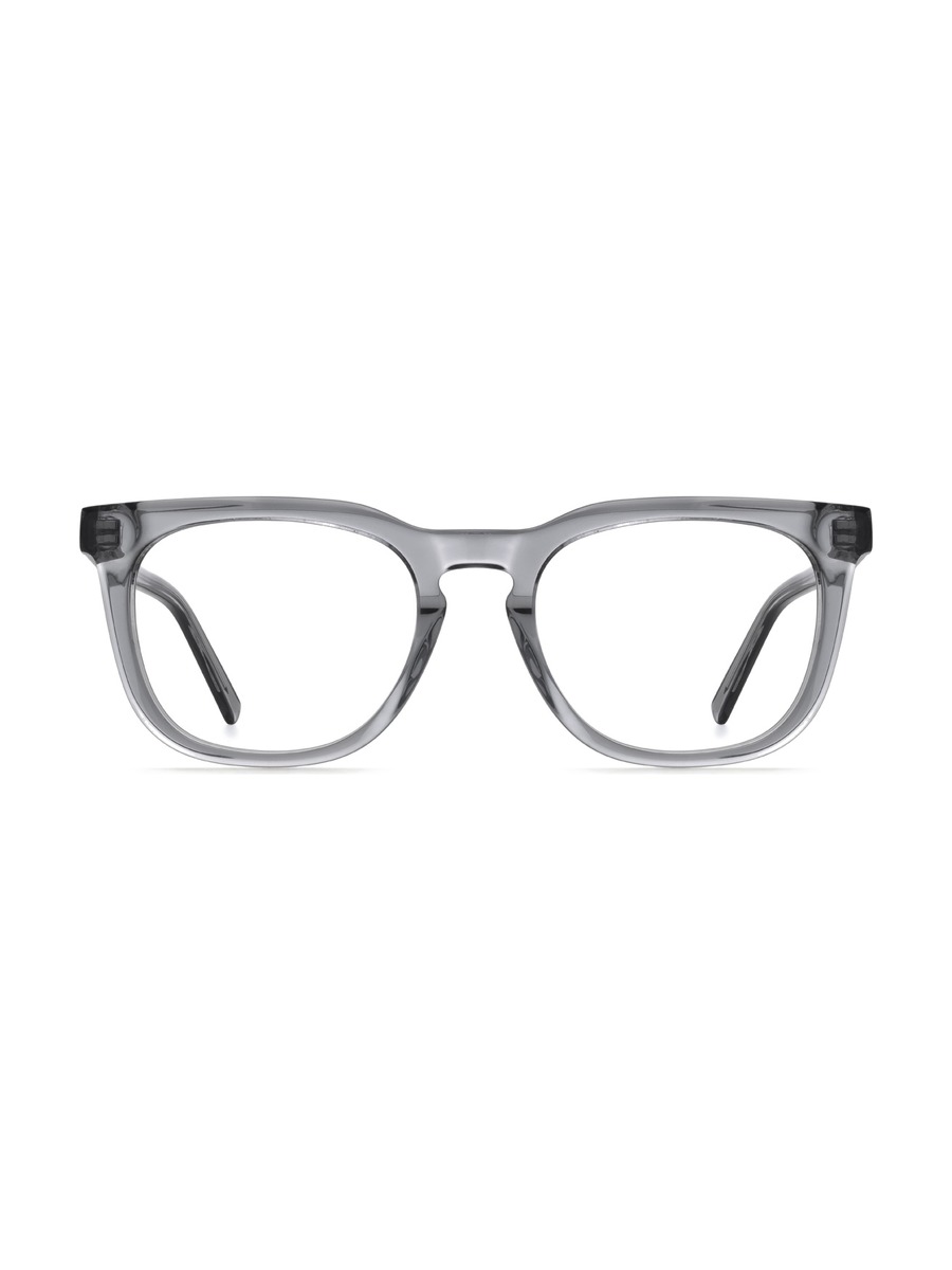 Karam Glasses Rectangle Eyeglasses - Grey