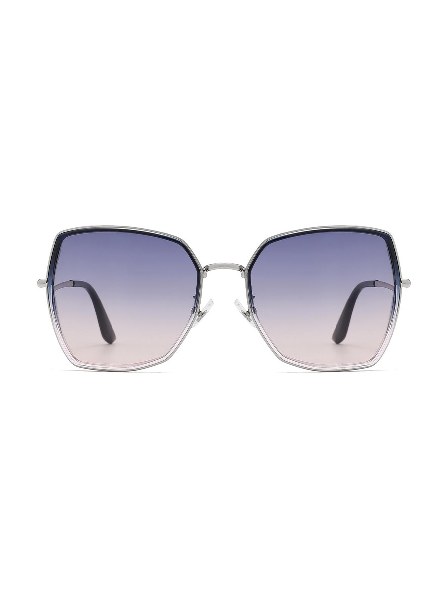 Kathi Glasses Square Sunglasses - Gradual-Blue/Blue-Pink