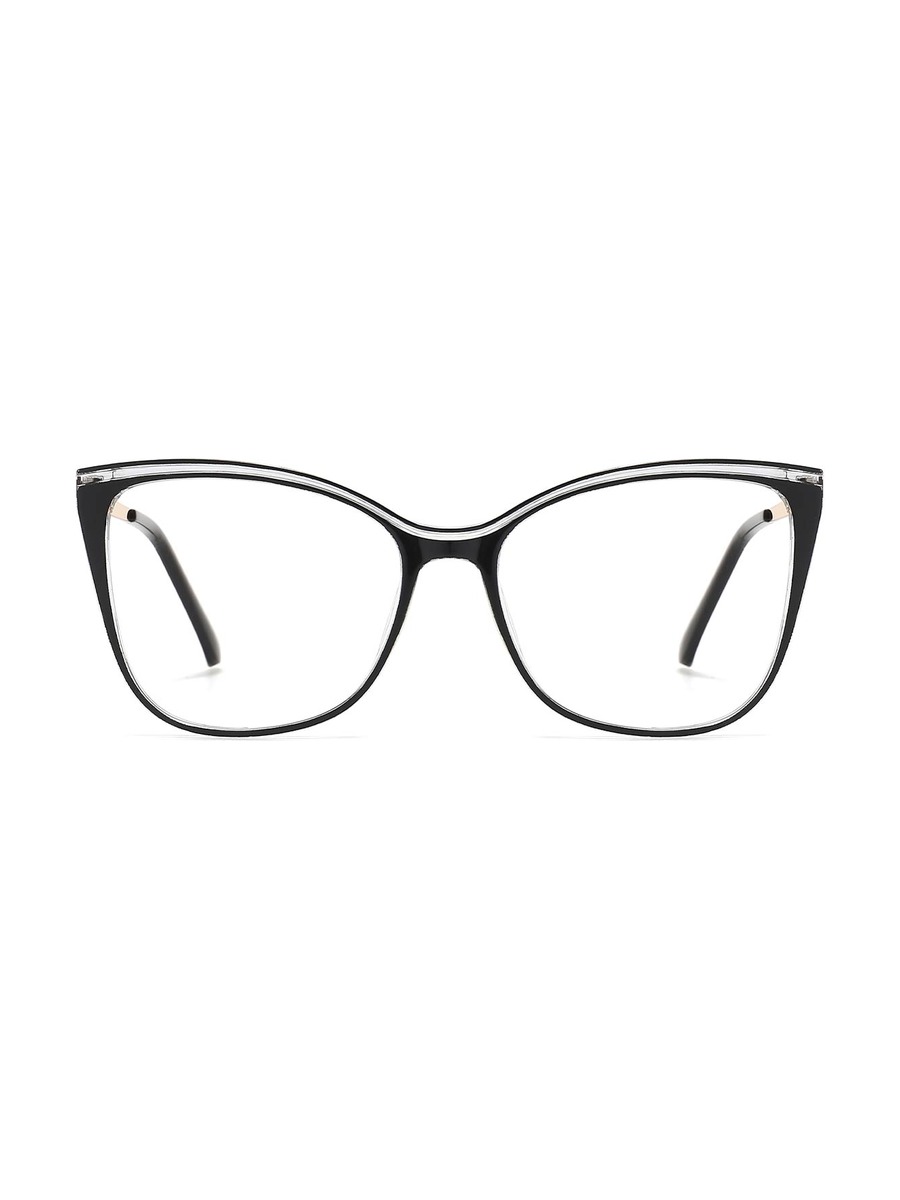 Kelyce Glasses Square Eyeglasses - Black-Clear