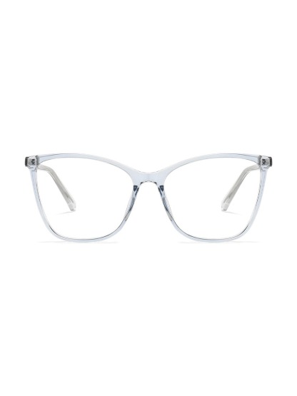 Ligeia Glasses Rectangle Eyeglasses - Light-Blue