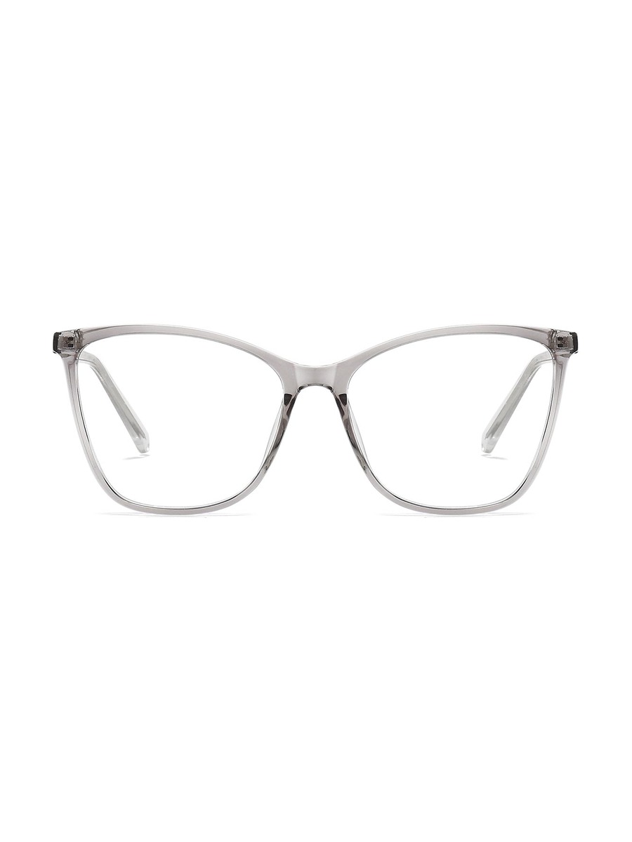 Ligeia Glasses Rectangle Eyeglasses - Light-Grey