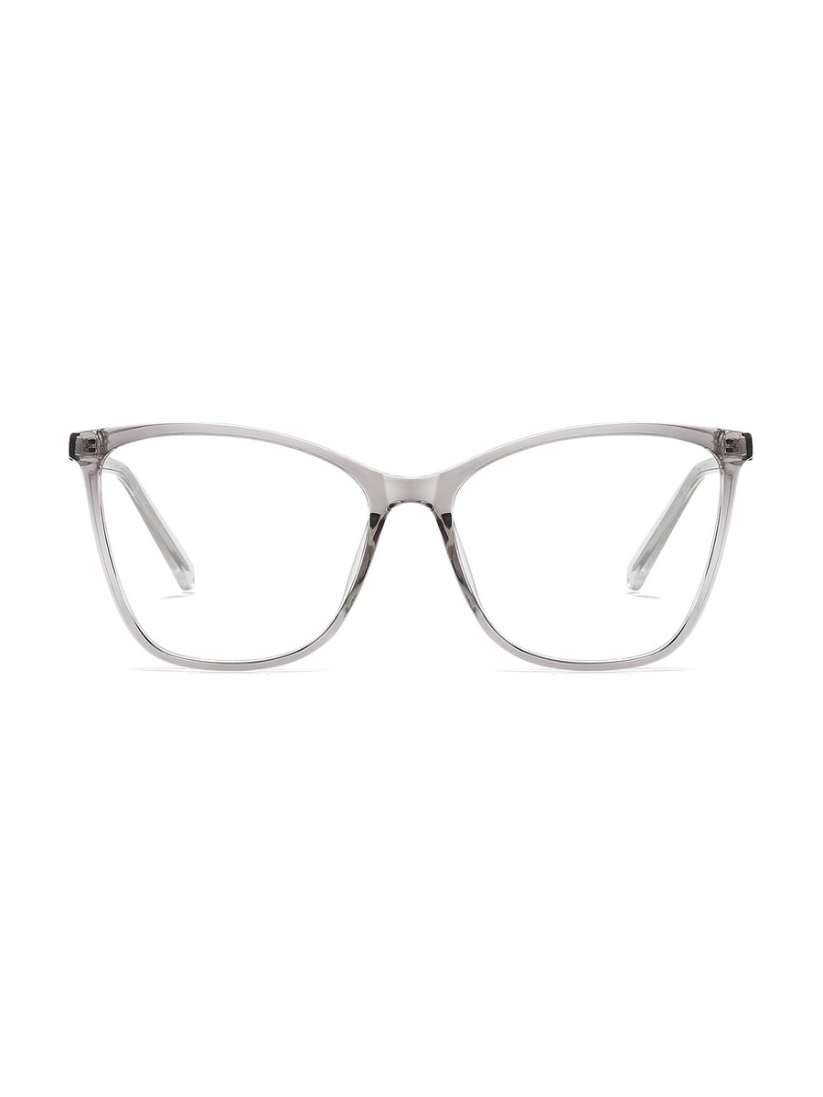Ligeia Glasses Rectangle Eyeglasses - Light-Grey