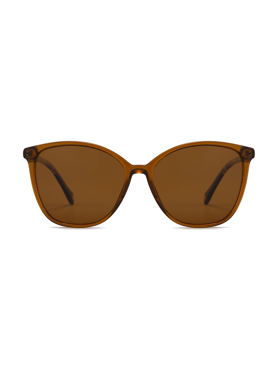 Lynn Glasses Cat-eye Sunglasses - Brown/Brown