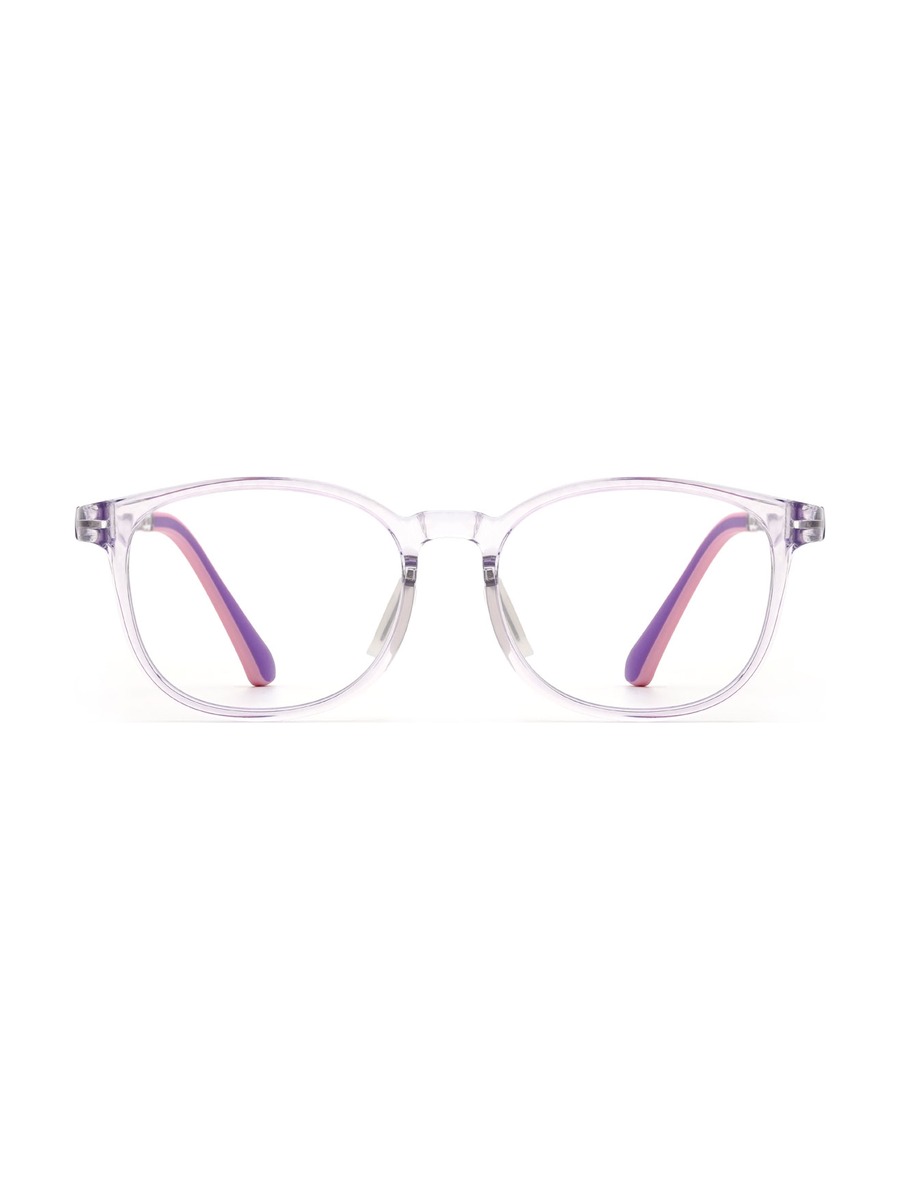 Makaila (Age 7-9) Glasses Rectangle Eyeglasses - Clear-Purple