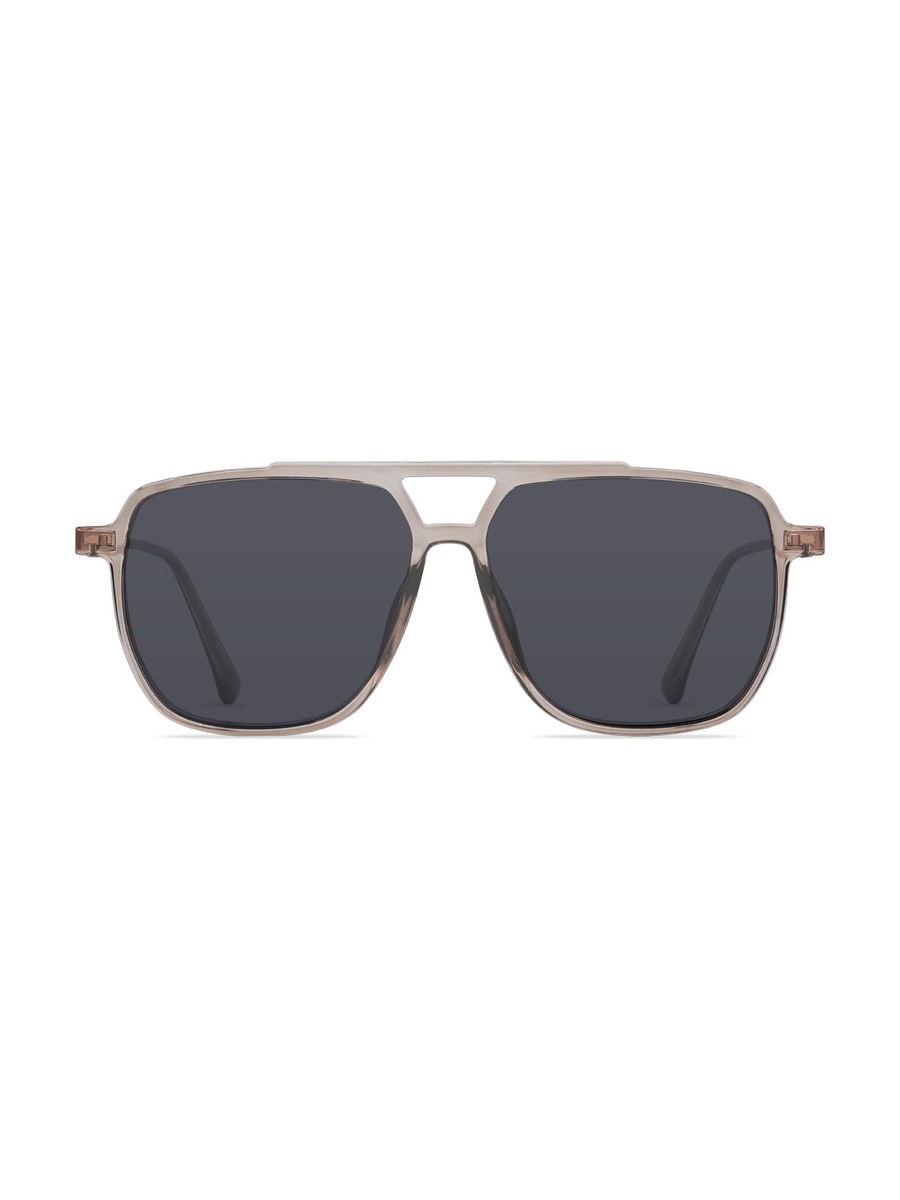 Manolo Glasses Aviator Sunglasses - Clear-Grey/Grey