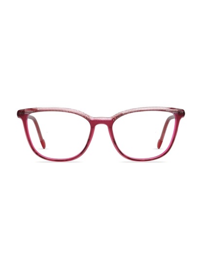 Miller Glasses Rectangle Eyeglasses - Red
