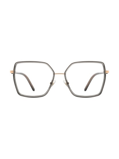 Minda Glasses Square Eyeglasses - Gold-Grey