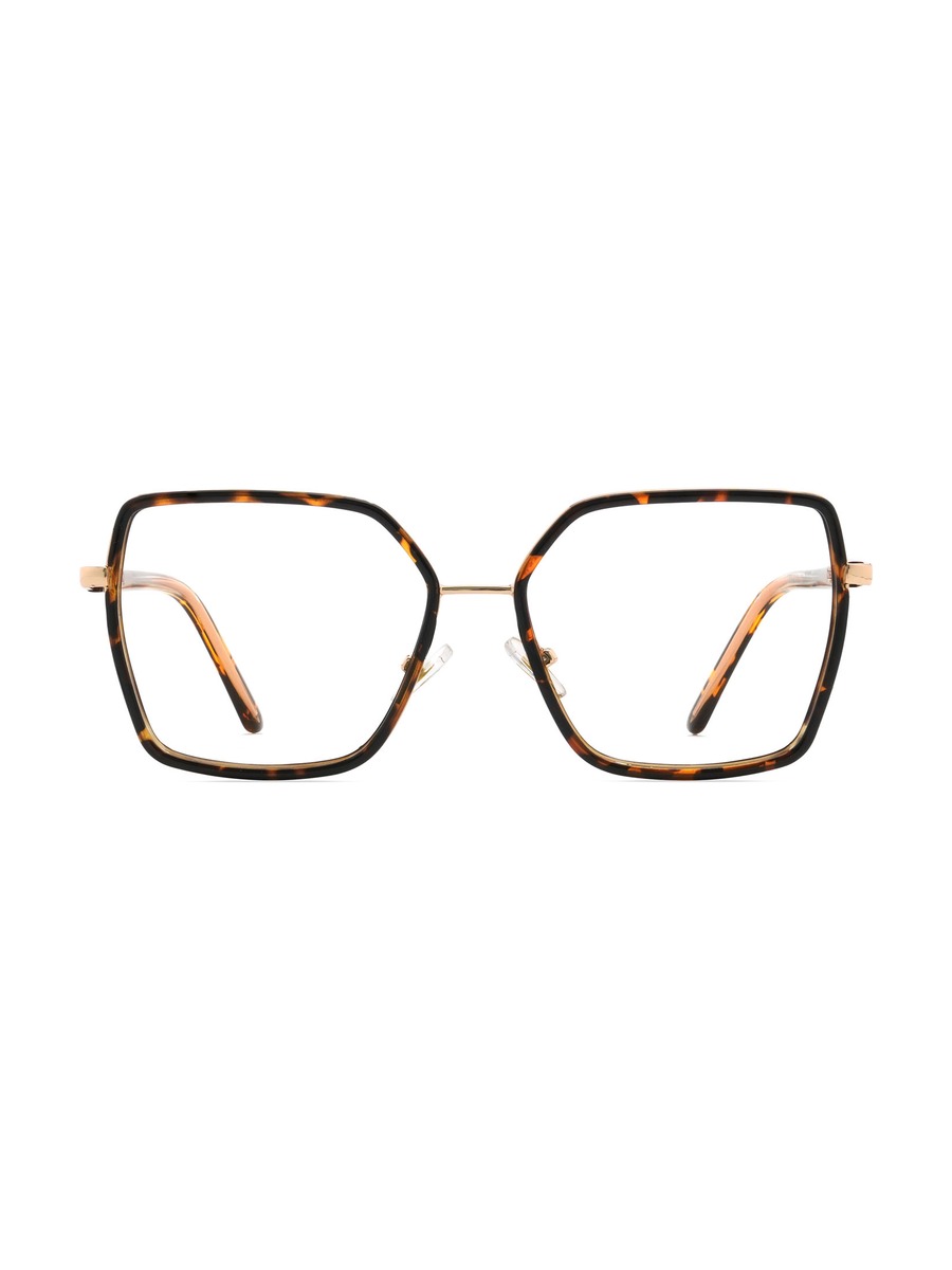 Minda Glasses Square Eyeglasses - Gold-Tortoiseshell