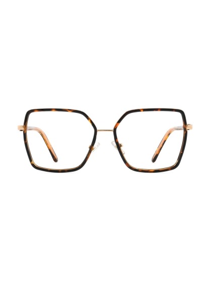 Minda Glasses Square Eyeglasses - Gold-Tortoiseshell
