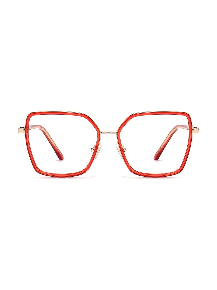 Minda Glasses Square Eyeglasses - Red