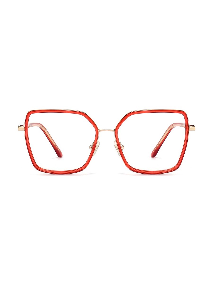 Minda Glasses Square Eyeglasses - Red