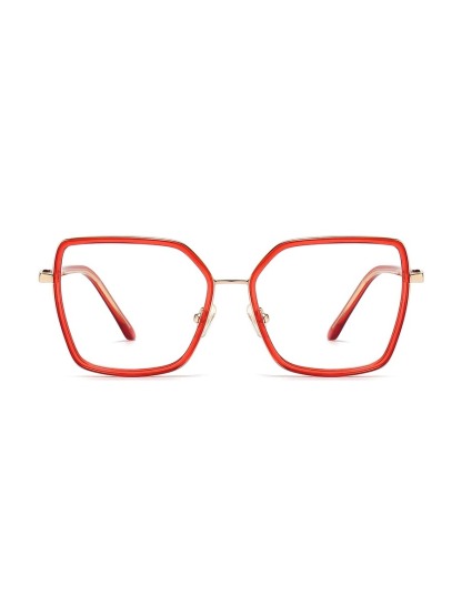 Minda Glasses Square Eyeglasses - Red