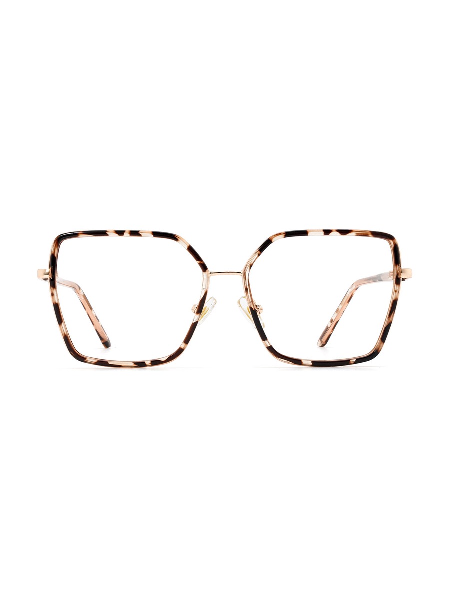 Minda Glasses Square Eyeglasses - Rose/Gold-Tortoiseshell