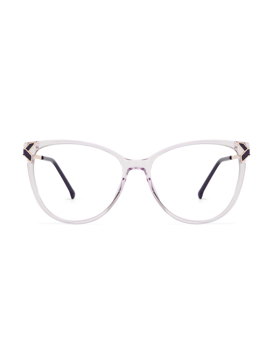 Molly Glasses Cat-eye Eyeglasses - Clear-Purple