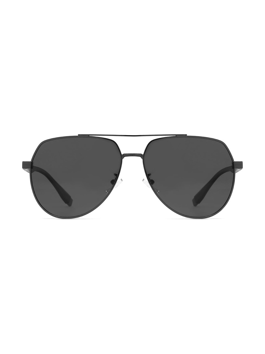 Mortimer Glasses Aviator Sunglasses - Gun/Grey