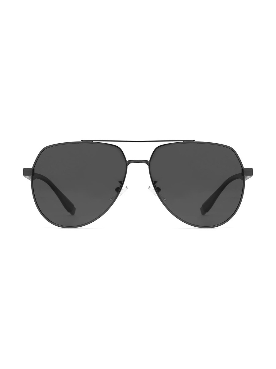 Mortimer Glasses Aviator Sunglasses - Gun/Grey