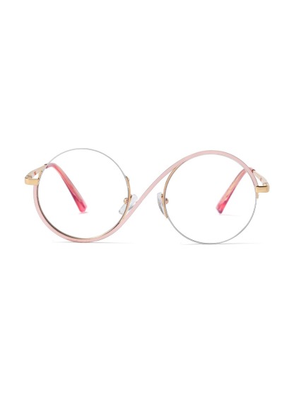 Nevaeh Glasses Round Eyeglasses - Pink