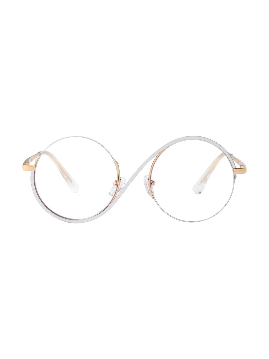 Nevaeh Glasses Round Eyeglasses - White