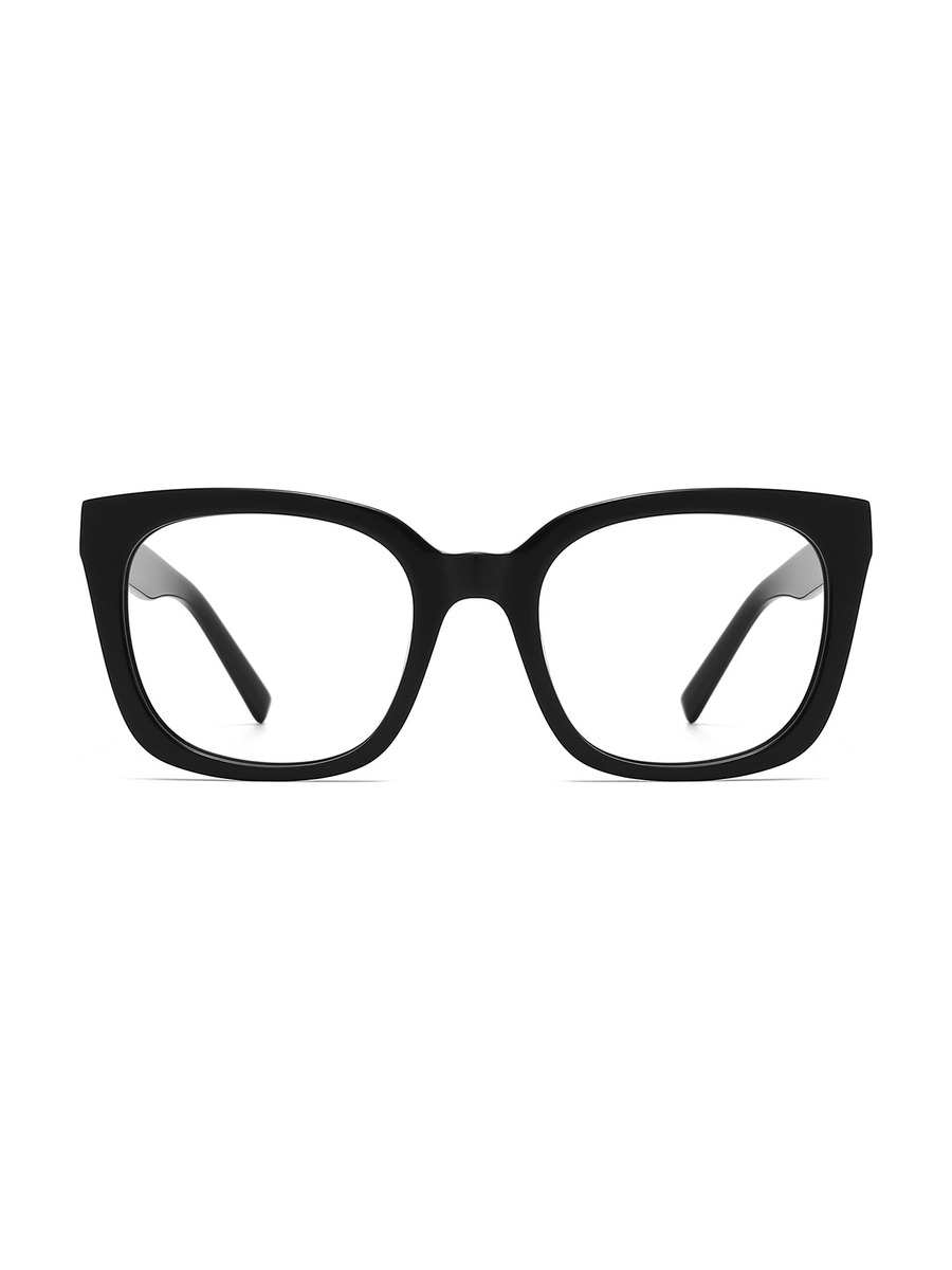 Sahana Glasses Square Eyeglasses - Black