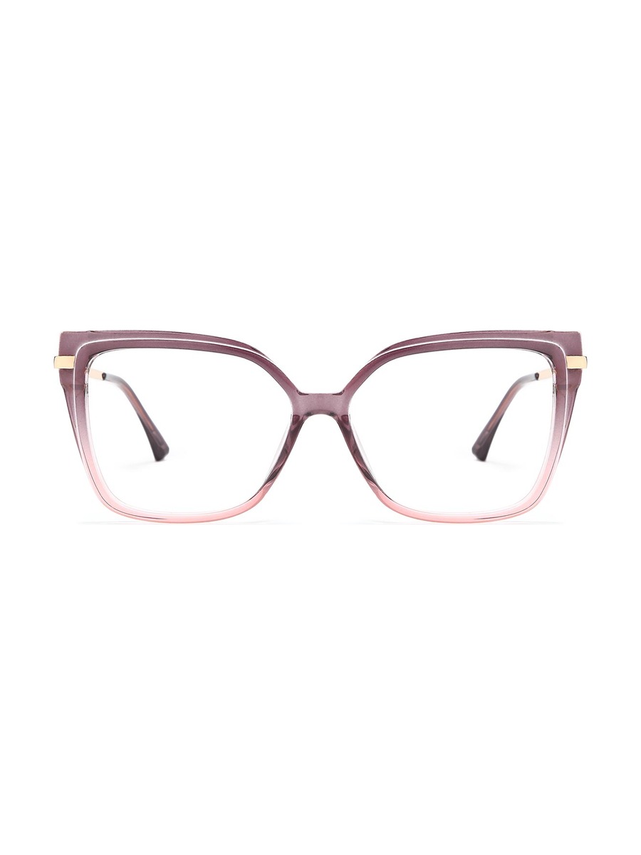 Sarah Glasses Square Eyeglasses - Purple-Pink