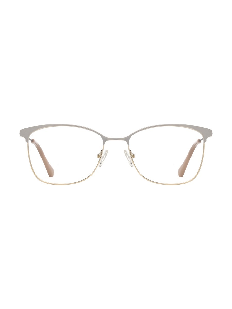 Shaikha Glasses Rectangle Eyeglasses - Gold-Grey