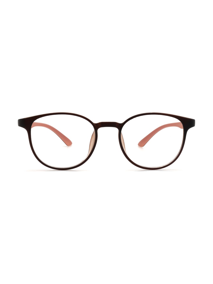 Teagan (Age 10-16) Glasses Oval Eyeglasses - Brown-Pink