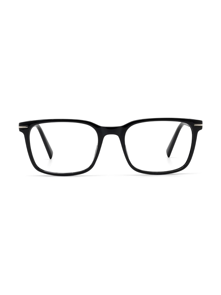 Willie Glasses Rectangle Eyeglasses - Black