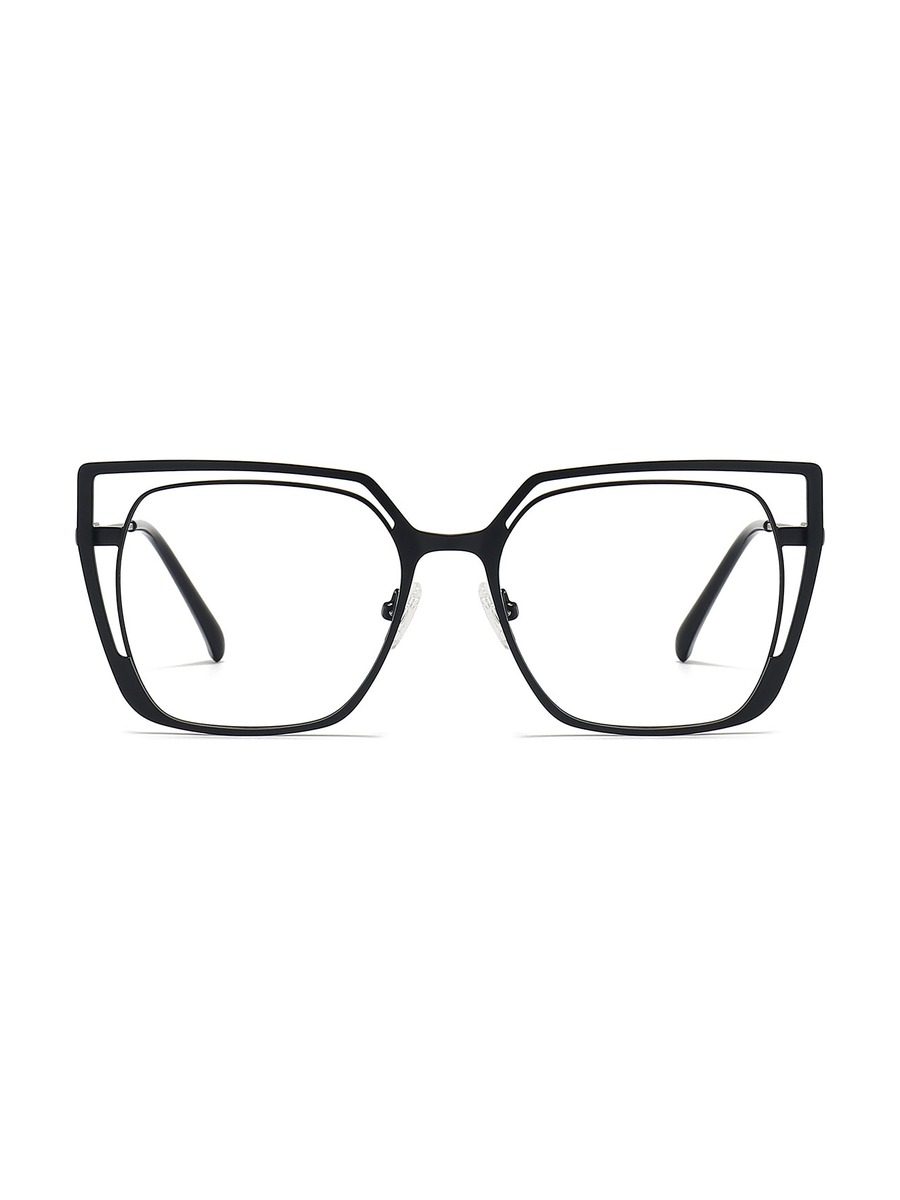 Yandi Glasses Square Eyeglasses - Black