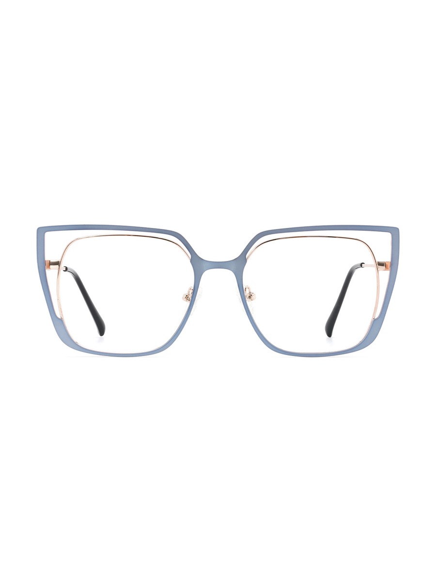 Yandi Glasses Square Eyeglasses - Light-Blue