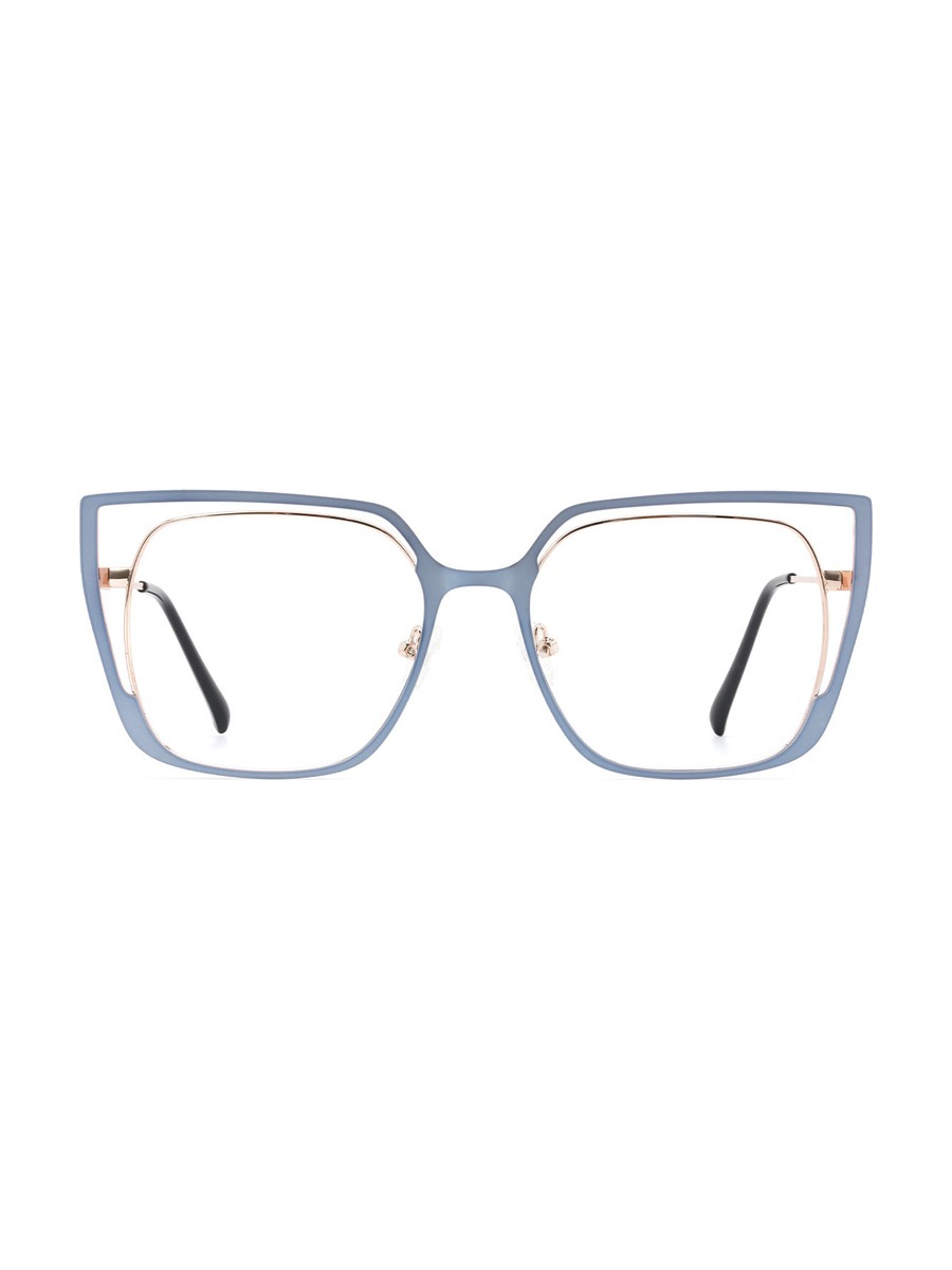 Yandi Glasses Square Eyeglasses - Light-Blue